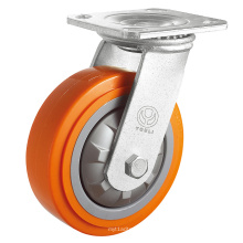 Roulette robuste en PP (orange)